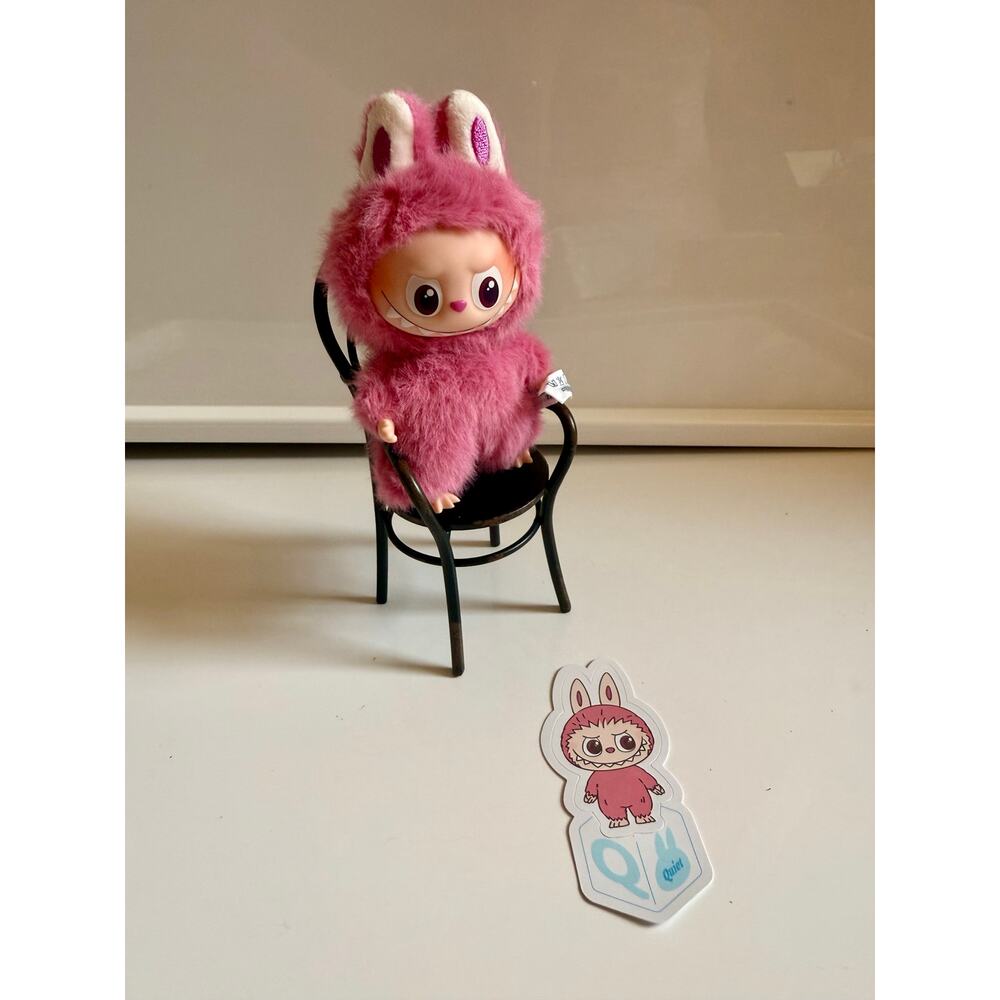 Authentic Pin for love Lububu plush letter : Q Popmart V4